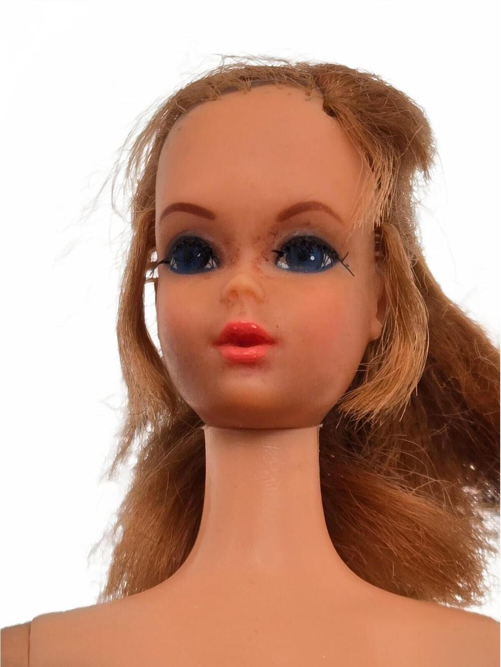 1968 Mattel Talking Barbie Doll with Red Hair, on tnt body, AS IS Mute